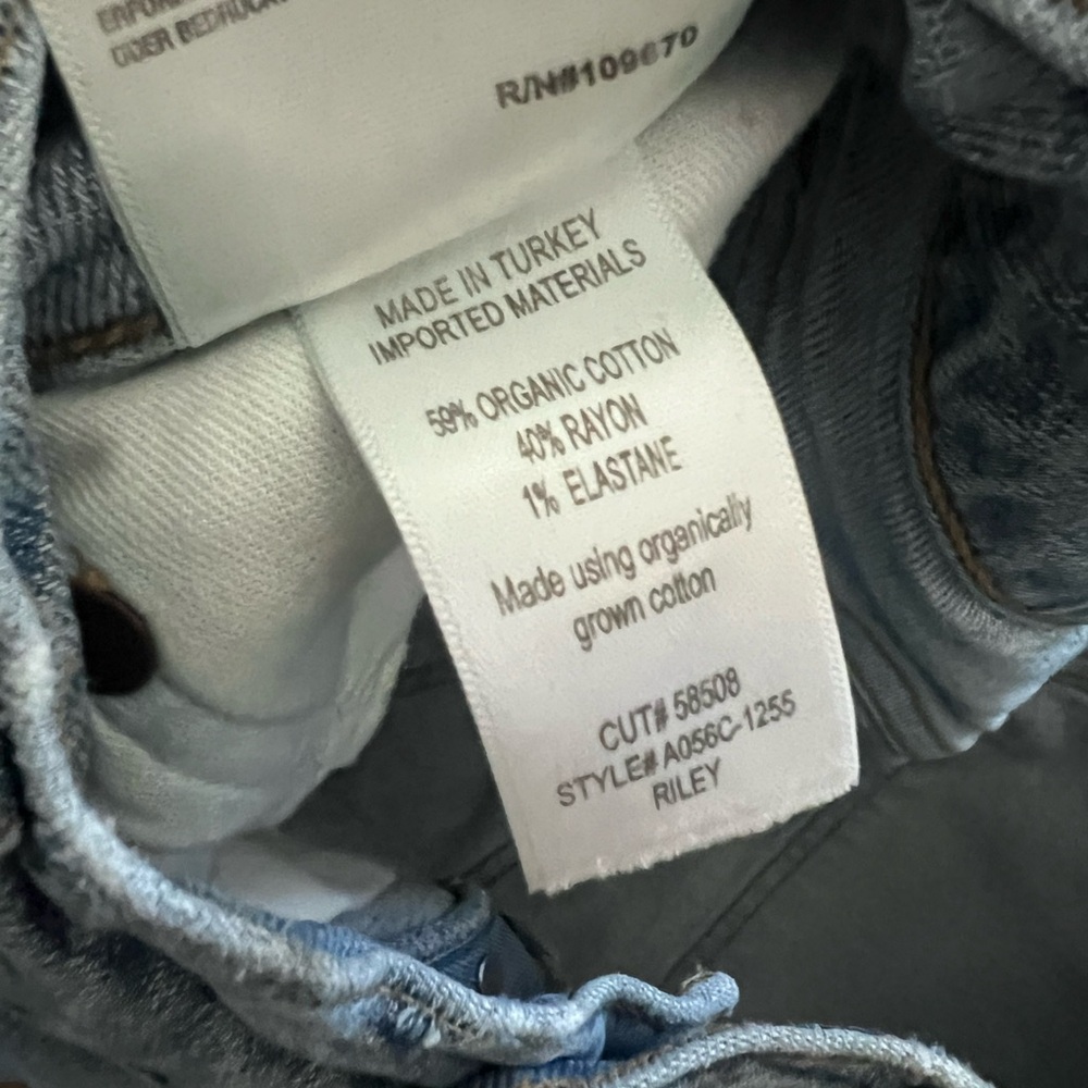 Agolde Light Blue Denim Straight Fit Jeans - Picture 9 of 12